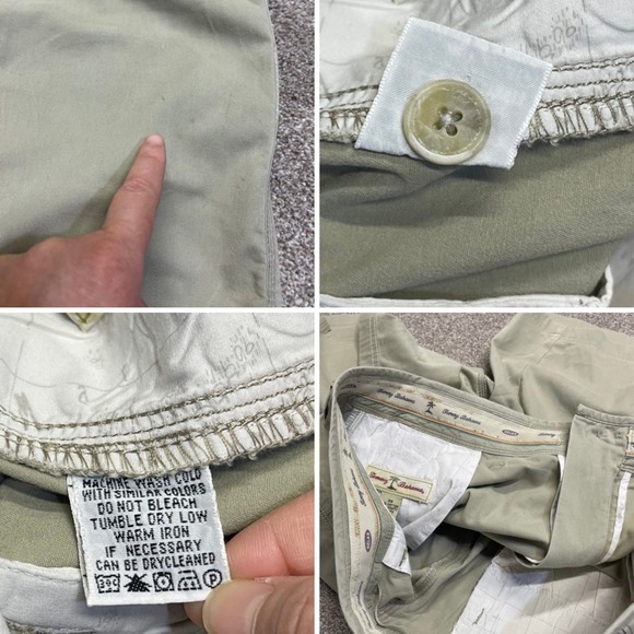 Tommy Bahamas mens chino shorts sz 34 summer shorts lightweight outdoor wear - Picture 9 of 12